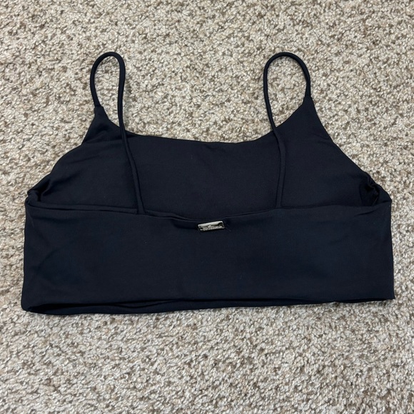 Cajubrasil Basic Sporty Black Sports Bra Top Size Small | bodycon | fitness | - Picture 2 of 5
